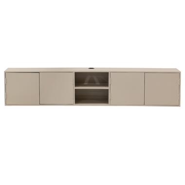 Tv-Meubel Taupe Mangohout - 4-Deurs - 200x30x40cm - Loiza product