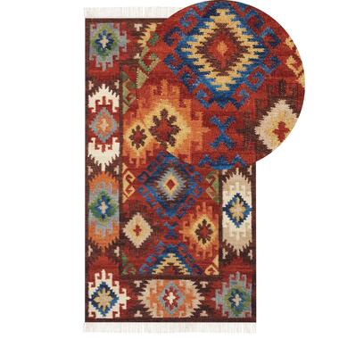 Tapis kilim en laine multicolore 80 x 150 cm ZOVUNI product