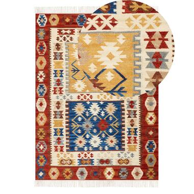 Tapis kilim en laine multicolore 140 x 200 cm VOSKEHAT product