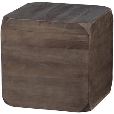 WOOOD Exclusive Lio Bijzettafel - Hout - Donkerbruin - 46x46x46 product