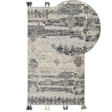 Tapis Kilim en laine 80 x 150 cm gris ARATASHEN product