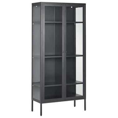 HARTY - Vitrinekast - Zwart - Staal product