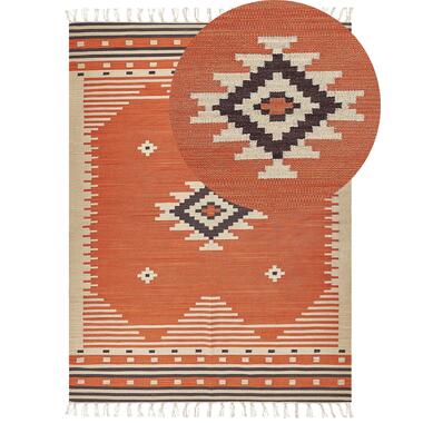 Tapis kilim en coton 160 x 230 cm orange GAVAR product