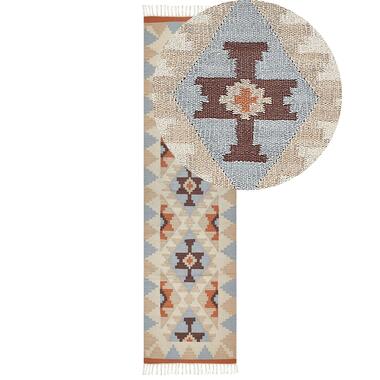 Tapis kilim en coton 80 x 300 cm multicolore DILIJAN product