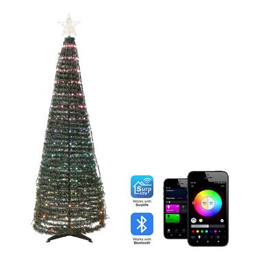 SAARLOQ - LED kerstboom - Groen - 160 cm - Synthetisch materiaal product