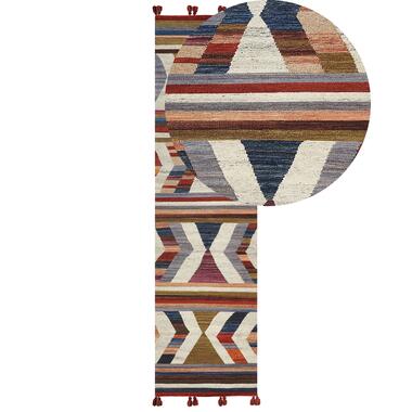 Tapis kilim en laine multicolore 80 x 300 cm MRGASHAT product