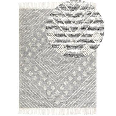 Tapis en laine 160 x 230 cm gris et blanc SAVUR product