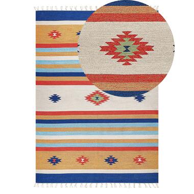 Tapis kilim en coton 140 x 200 cm multicolore TARONIK product