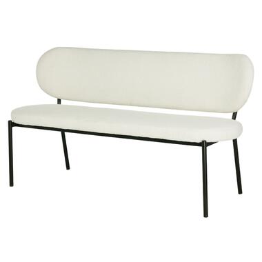 Canapé de salle à manger Beige 160 cm - Tissu et Métal - Maddie product