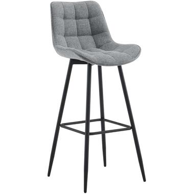 CLP Tabouret de bar Dartford Noir mat Cadre - Tissu - Gris product