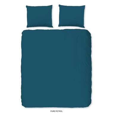 Pure Housse de couette "uni dessin" - P'trole - (140x200/220 cm) - Microfibre product