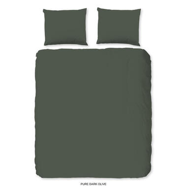 Pure Housse de couette "uni dessin" - Vert - (140x200/220 cm) - Microfibre product