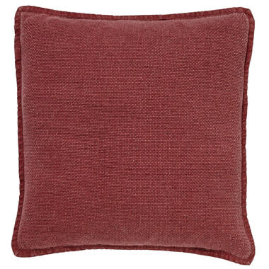 BOWIE - Sierkussen van gewassen katoen Merlot 45x45 cm - rood product