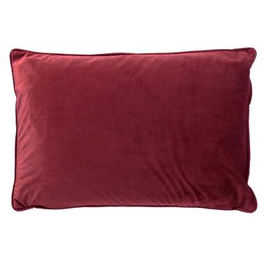 FINN - Sierkussen 40x60 cm - velvet - effen kleur - Merlot - rood product