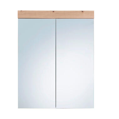 Hioshop AmandaMando Armoire de toilette murale avec miroir- 2 portes- product