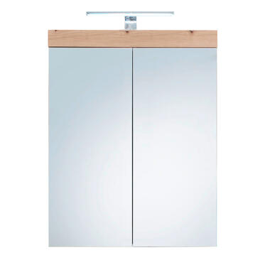 Hioshop AmandaMando Armoire de toilette murale avec miroir- 2 portes- avec product