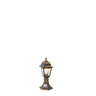 Qazqa borne d'extérieur classique or 44 cm ip44 - capital product