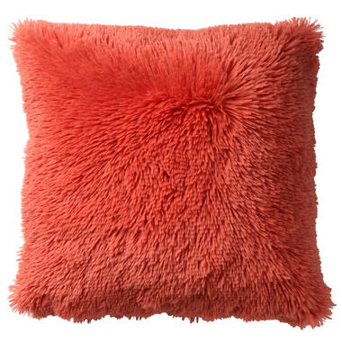 FLUFFY - Sierkussen 45x45 cm - superzacht - effen kleur - Coral - koraalroze product