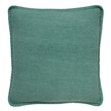 BOWIE - Kussenhoes 45x45 cm - van gewassen katoen - Sagebrush Green - groen product