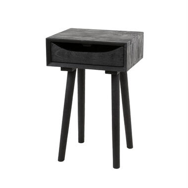 Table de chevet Melanie 1L - acacia massif noir product