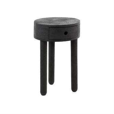 Table de chevet April 1L ronde - acacia massif noir product