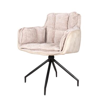 Chaise de salle à manger pivotante Bram - beige product