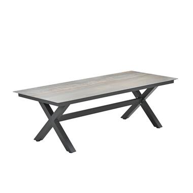 Marbella tafel - 240x100 cm - carbon black - Centostone rome bronze product