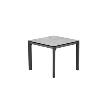 Domingo tafel - 90x90 cm - carbon black - Centostone sicilian grey product