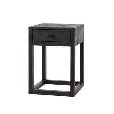 Table de nuit Carol 1L carrée - acacia massif noir product