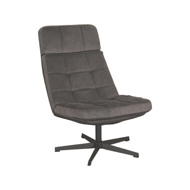 LABEL51 Fauteuil Alvar - Antraciet - Cosmo - 57x53x83 cm product