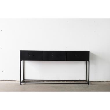 Sidetable Zwart Metaal - 160x35x80cm - Mario product