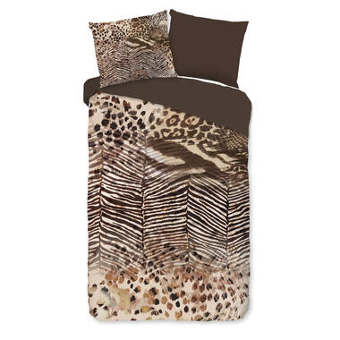 Pure Housse de couette "imprim' animal" - Marron - (140x200/220 cm) - Microfibre product