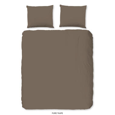 Pure Housse de couette "uni dessin" - Taupe - (200x200/220 cm) - Microfibre product