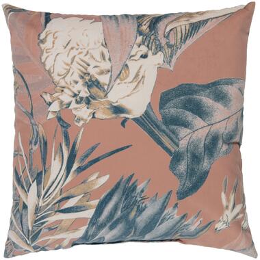 BePureHome Bouquet Kussen Printed - Velvet - Melon - 50x50 product