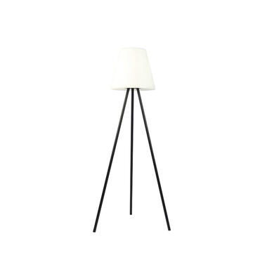 Qazqa lampadaire d'extérieur moderne noir ip44 avec led solaire - virginia product