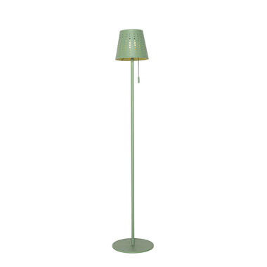 Qazqa lampadaire d'extérieur vert avec led à intensité variable 3 niveaux sur product