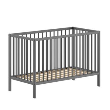 Lit bébé Dino - 60x120cm - réglable - bois de pin anthracite product