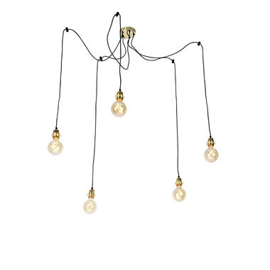 Qazqa suspension moderne dorée dimmable - cava 5 product