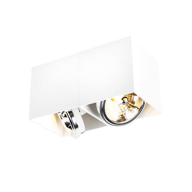 Qazqa spot design blanc rectangulaire 2 lumières - box product