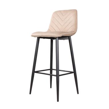 Tabouret de bar Gaby en velours 75 cm 2.0 - champagne product