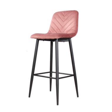 Tabouret de bar Gaby en velours 75 cm 2.0 - rose product