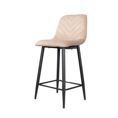 Tabouret de bar Gaby en velours 65 cm 2.0 - champagne product