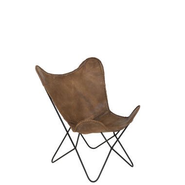 Light & Living - Chaise BUTTERFLY - Ø72x84cm - Marron product