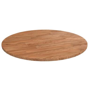 vidaXL Dessus de table rond Marron clair Ø50x1,5 cm Bois chêne traité product