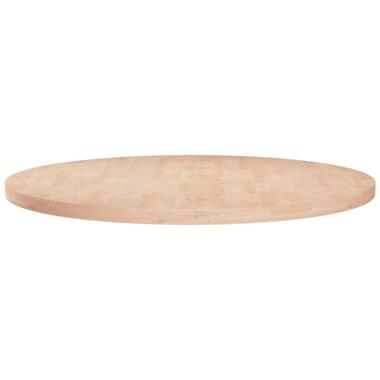 vidaXL Tafelblad rond Ø70x2,5 cm onbehandeld massief eikenhout product