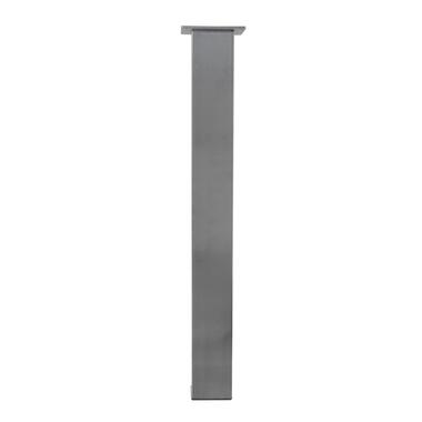 Pied de Table Carré en Acier Inoxydable Brossé - Argent - 80 x 80 x 720 mm product