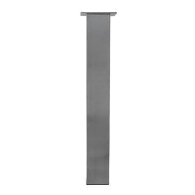 Pied de Table Carré en Acier Inoxydable Brossé - Argent - 100 x 100 x 720 mm product