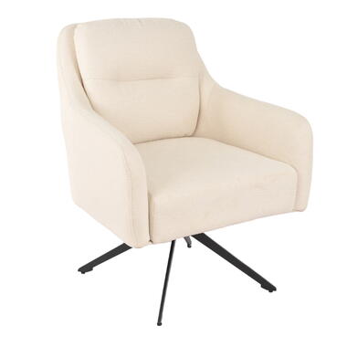 Fauteuil Draaibaar - Stof Beige - 75x70x85cm - Matthias product