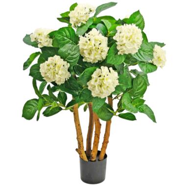 Hoyz Greenery - Plante artificielle Hortensia 85 cm blanc product