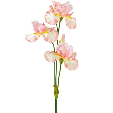 Hoyz Greenery - Kunstbloem Iris 102 cm licht roze product